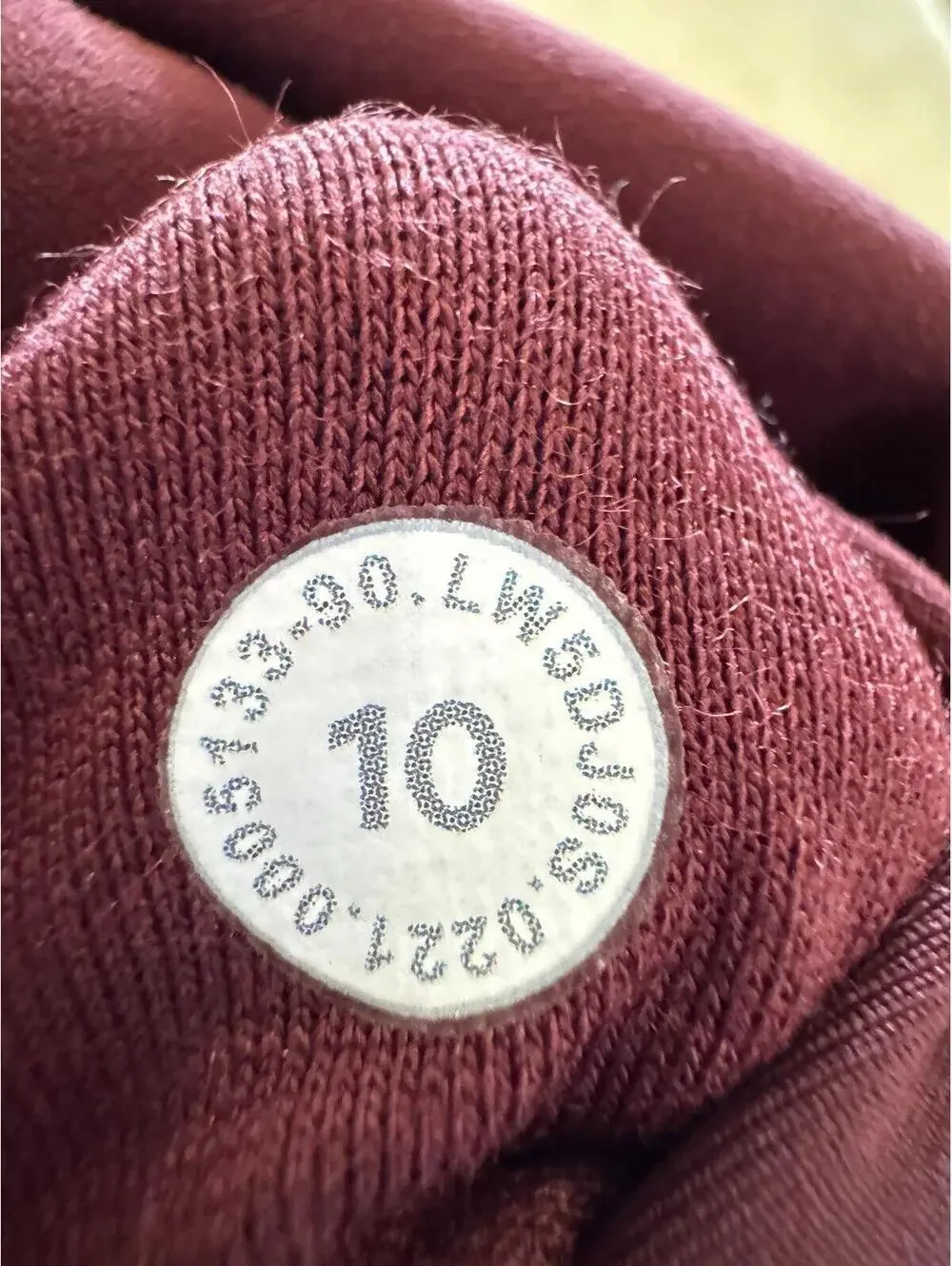 Lululemon Wunder Train High Rise 28” Red Merlot Size 10 NWT